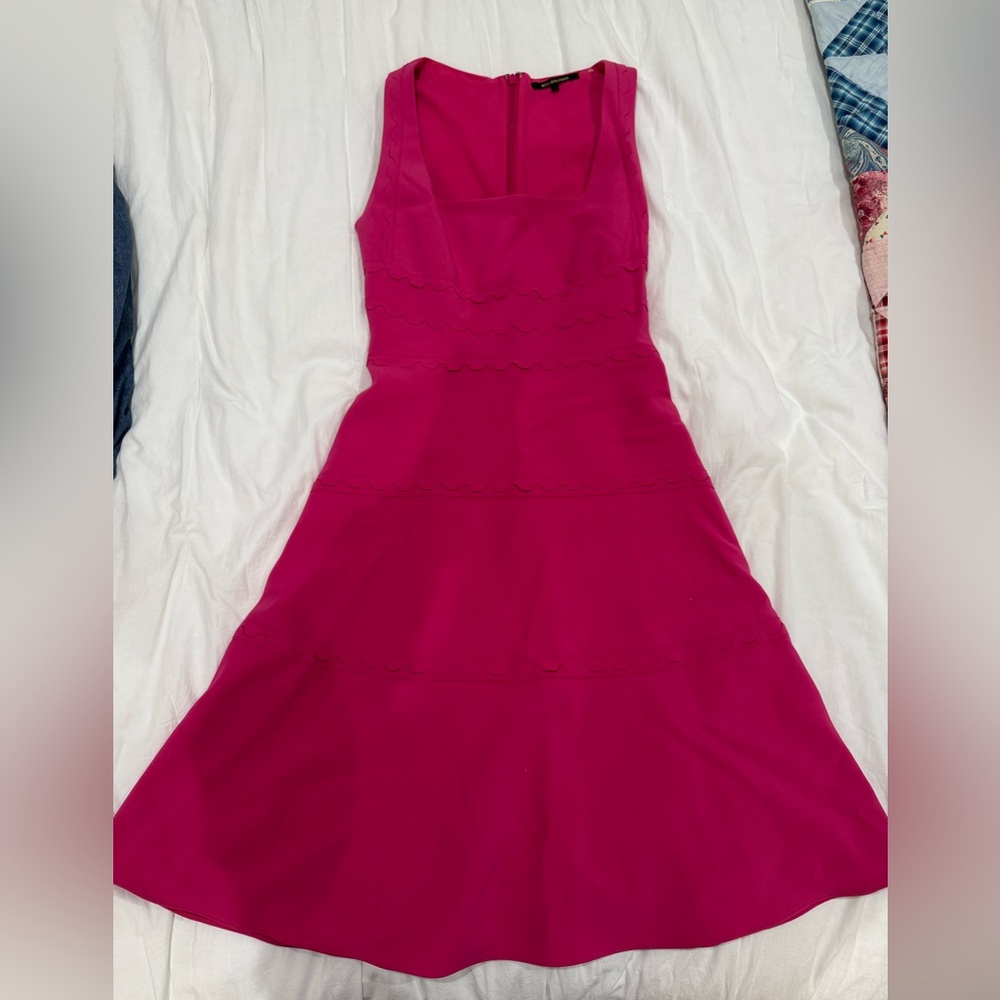 Kobi Halperin Fuchsia Sleeveless Midi Dress